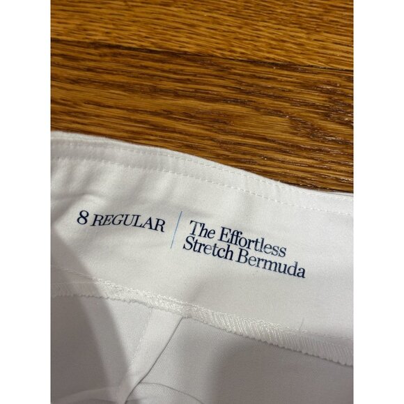 Croft & Barrow Womens Skimmer Pants Size 8 White Effortless Stretch Bermuda NWT - Picture 6 of 8